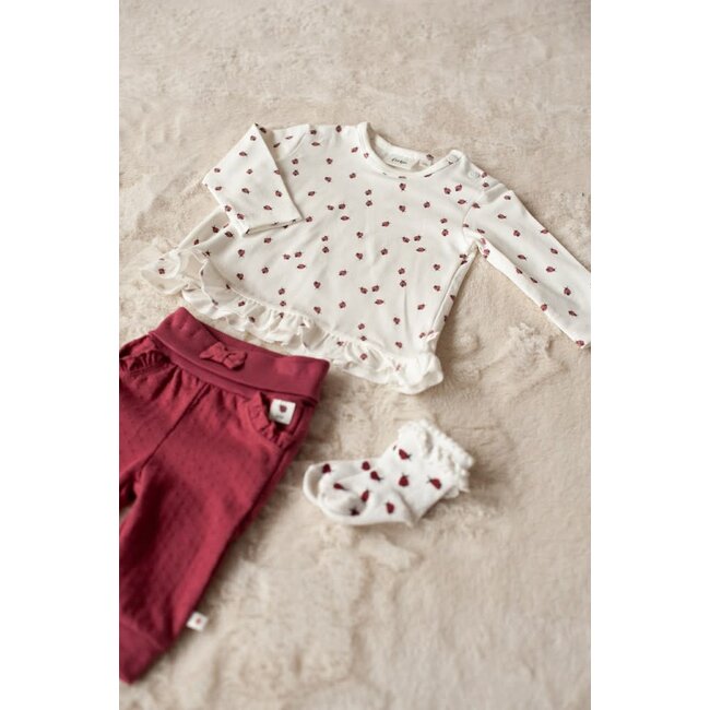 Feetje - Longsleeve AOP Offwhite - Ladybug