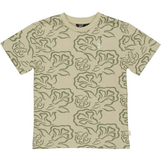 Quapi Quapi - Shirt Deen - AOP Taupe Flower