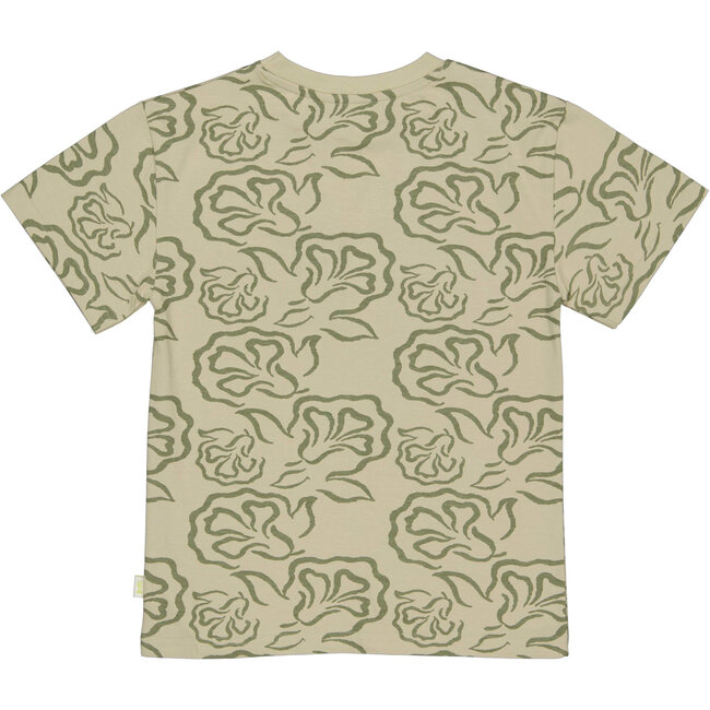 Quapi - Shirt Deen - AOP Taupe Flower