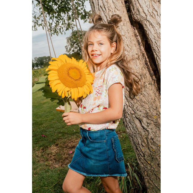 Quapi - Shirt Diara - AOP Yellow Graphic