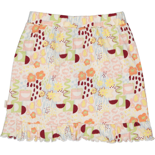 Quapi - Skirt Doutzen - AOP Yellow Graphic