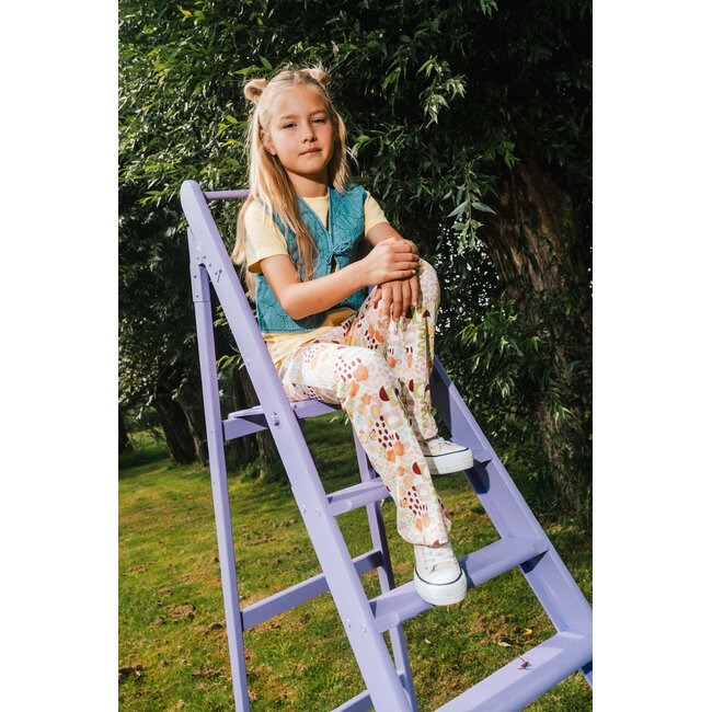 Quapi - Pants Dylana - AOP Yellow Graphic