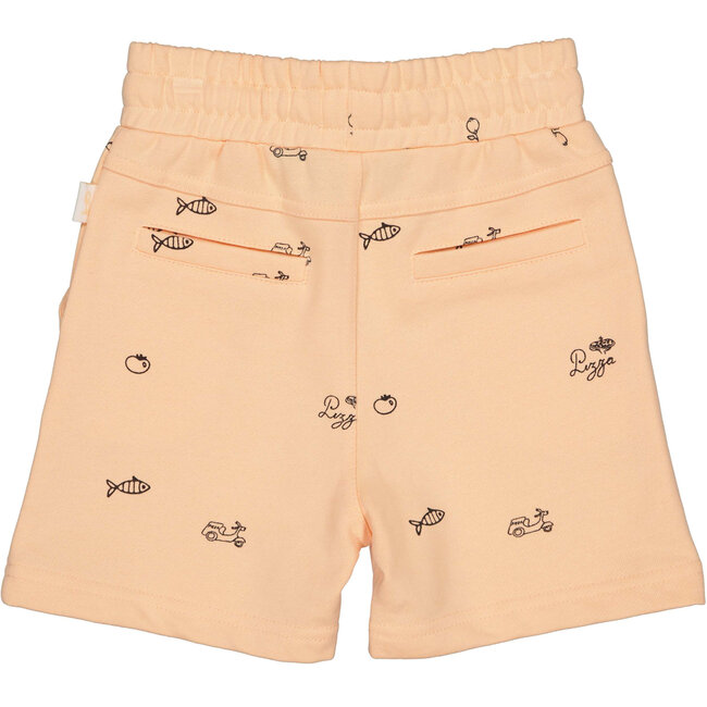Quapi - Pants Eric - AOP Orange Sketch
