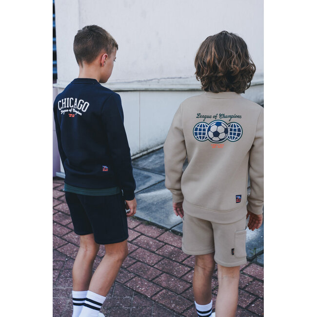 Tygo & Vito - Sweatshort Bruce - Pebble Stone