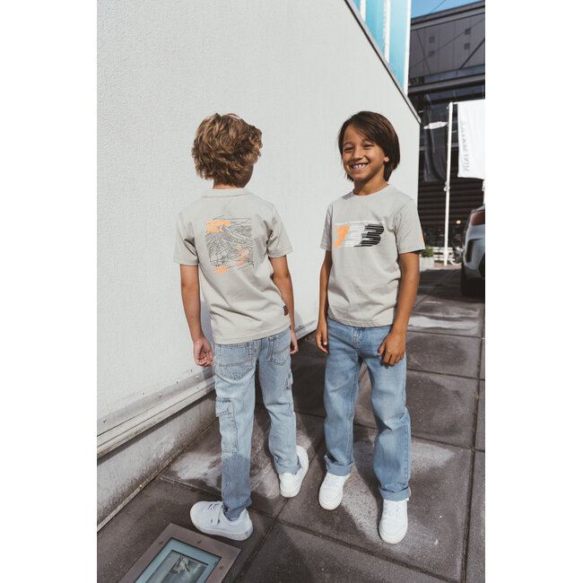 Tygo & Vito - T-shirt Loosefit Trace - Pebble Stone