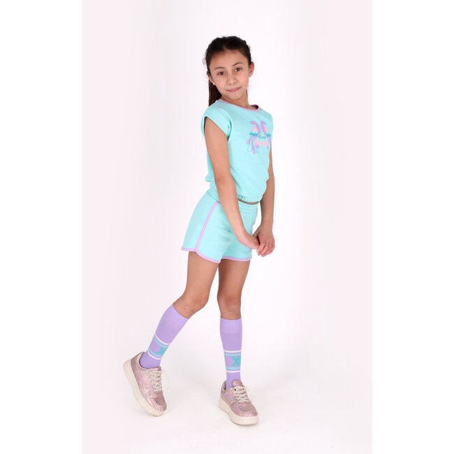 B.Nosy - Sweater Short Sleeves Samira - Aruba Blue