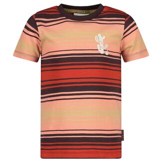 Sturdy Sturdy - T-shirt Streep Rood - Desert Fiesta