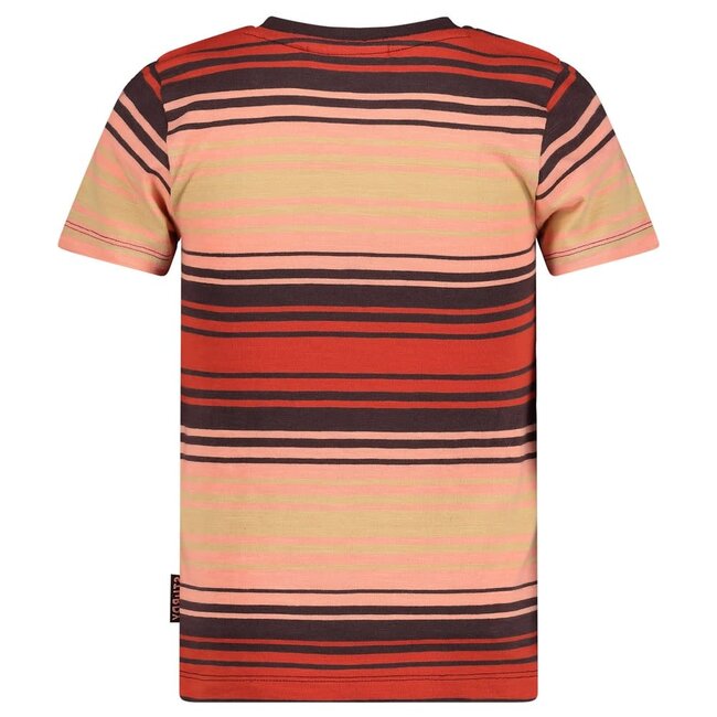 Sturdy - T-shirt Streep Rood - Desert Fiesta
