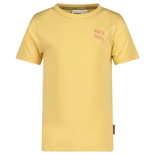 Sturdy - T-shirt met Backprint Geel - Desert Fiesta