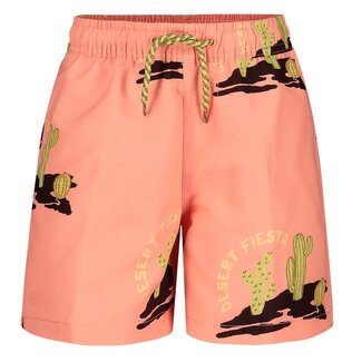 Sturdy Sturdy - Zwemshort AOP Neon Koraal - Desert Fiesta