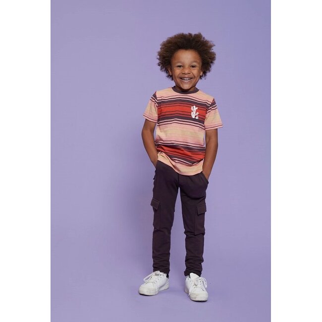 Sturdy - T-shirt Streep Rood - Desert Fiesta