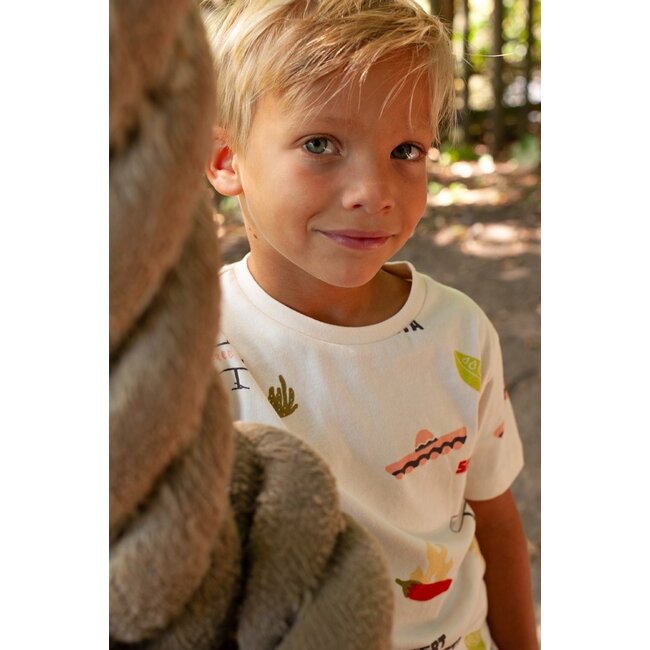 Sturdy - T-shirt AOP Offwhite - Desert Fiesta