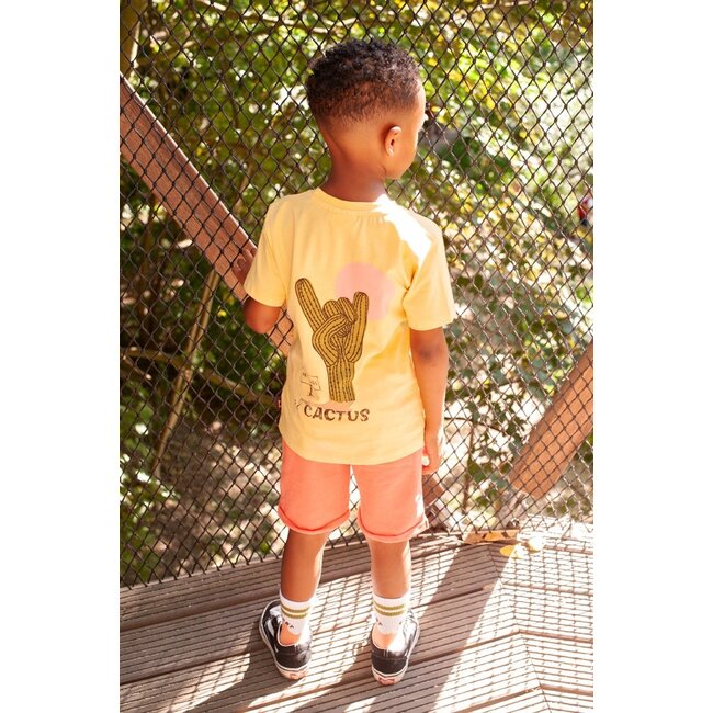 Sturdy - T-shirt met Backprint Geel - Desert Fiesta