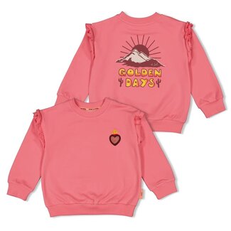 Jubel Jubel - Sweater met Backprint Roze - Salsa Sunset