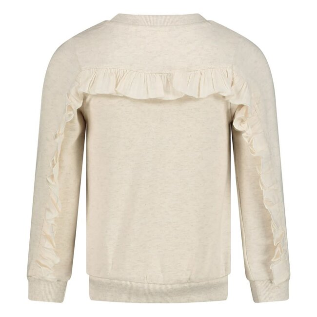 Jubel - Sweater Offwhite Melange - Salsa Sunset