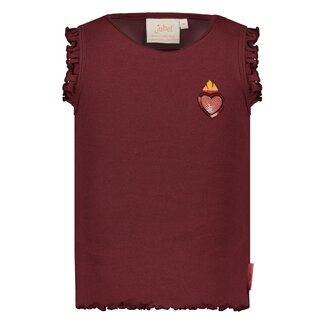 Jubel Jubel - Singlet Rib Bordeaux - Salsa Sunset