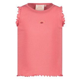 Jubel Jubel - Singlet Rib Roze - Salsa Sunset