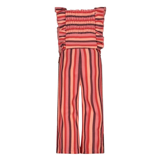 Jubel - Jumpsuit Streep Zalm - Salsa Sunset