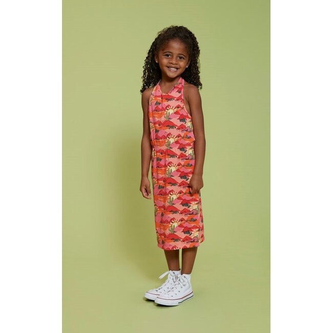 Jubel - Jurk AOP Zalm - Salsa Sunset