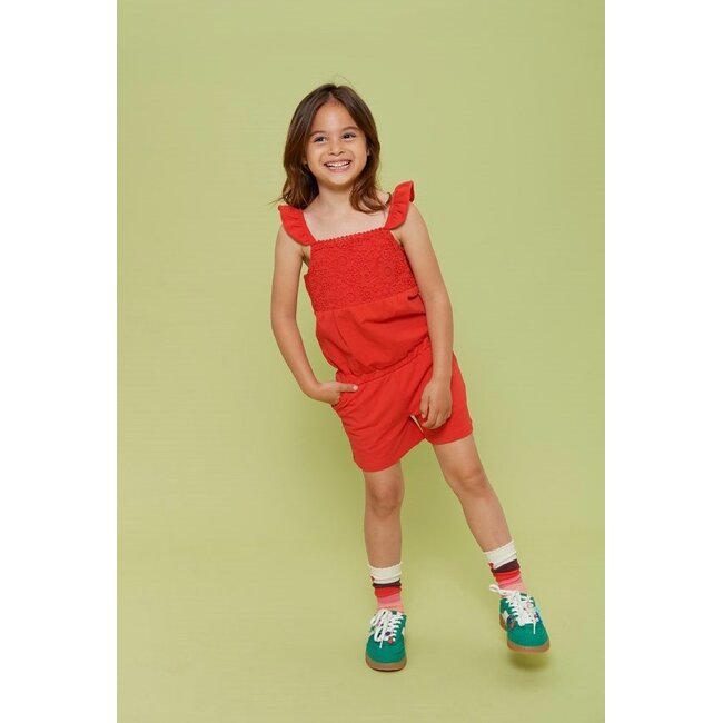 Jubel - Jumpsuit Kort Rood - Salsa Sunset