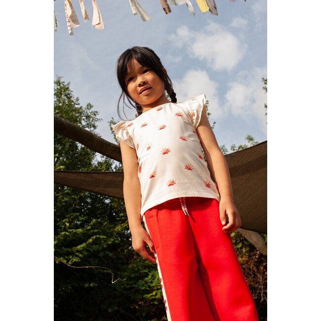 Jubel - Sporty Broek Rood - Salsa Sunset