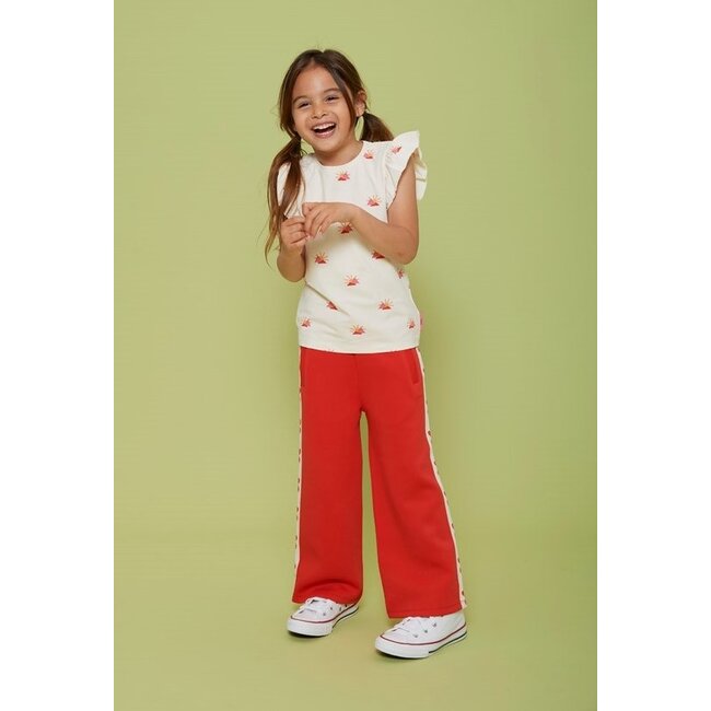 Jubel - Sporty Broek Rood - Salsa Sunset