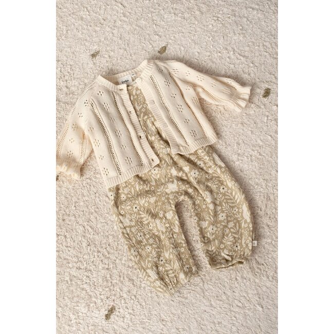 Feetje - Jumpsuit Crinkle AOP Groen - Let Your Dreams Blossom