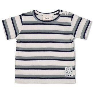 Feetje Feetje - T-shirt Rib met Streep Offwhite - Summer Denims