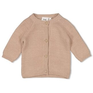 Feetje Feetje - Vestje Gebreid Zand Melange - Honey Bear