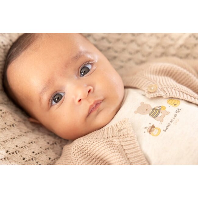 Feetje - Longsleeve Offwhite Melange - Honey Bear