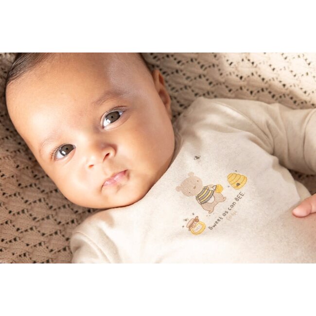 Feetje - Longsleeve Offwhite Melange - Honey Bear