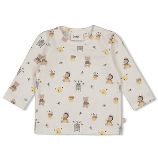 Feetje Feetje - Longsleeve AOP Offwhite - Honey Bear