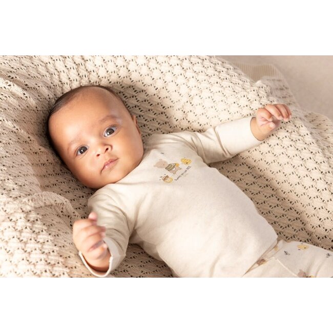 Feetje - Broek AOP Offwhite Melange - Honey Bear