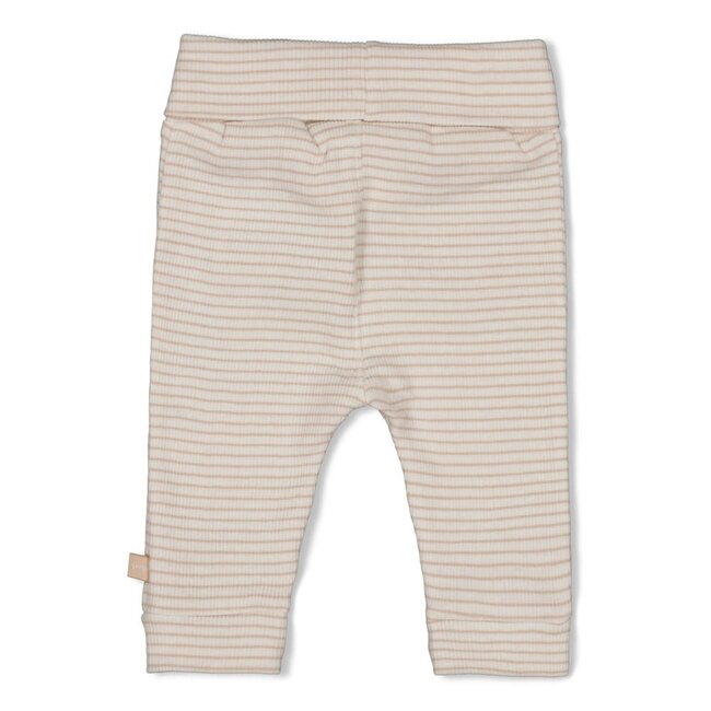 Feetje - Broek Rib met Streep Zand - Honey Bear
