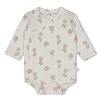 Feetje Feetje - Wikkelromper AOP Offwhite - Elephant