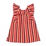 Feetje - Jurk Streep Seersucker Zalm - Salsa Sunset