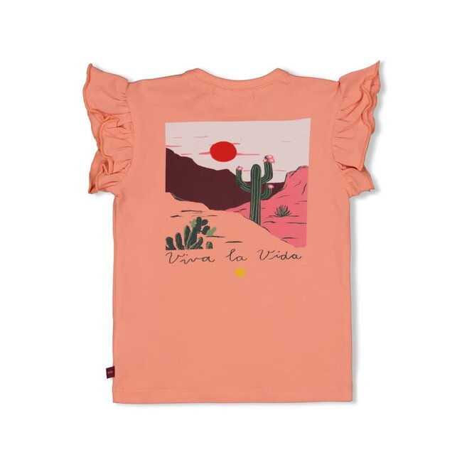 Feetje - T-shirt Zalm - Salsa Sunset