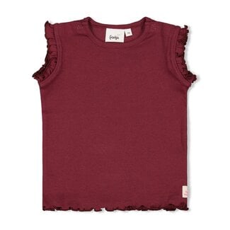 Feetje Feetje - Singlet Rib Bordeaux - Salsa Sunset