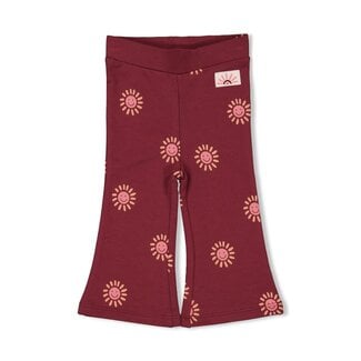 Feetje Feetje - Flare Broek AOP Bordeaux - Salsa Sunset