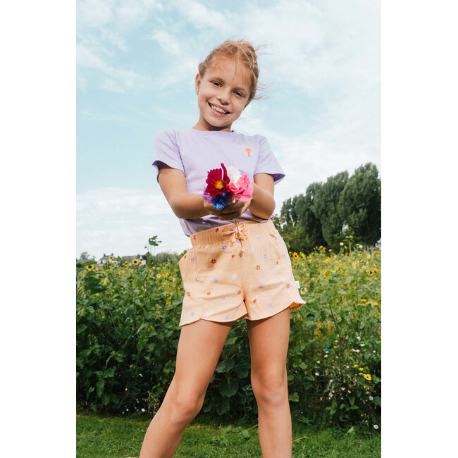 Quapi - Pants Dieuwke - AOP Orange Flower