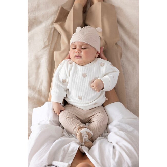 Feetje - Sweater AO Embroidery Offwhite - Honey Bear
