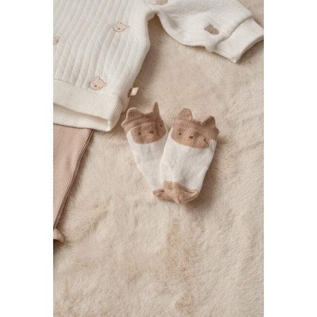 Feetje - Sweater AO Embroidery Offwhite - Honey Bear