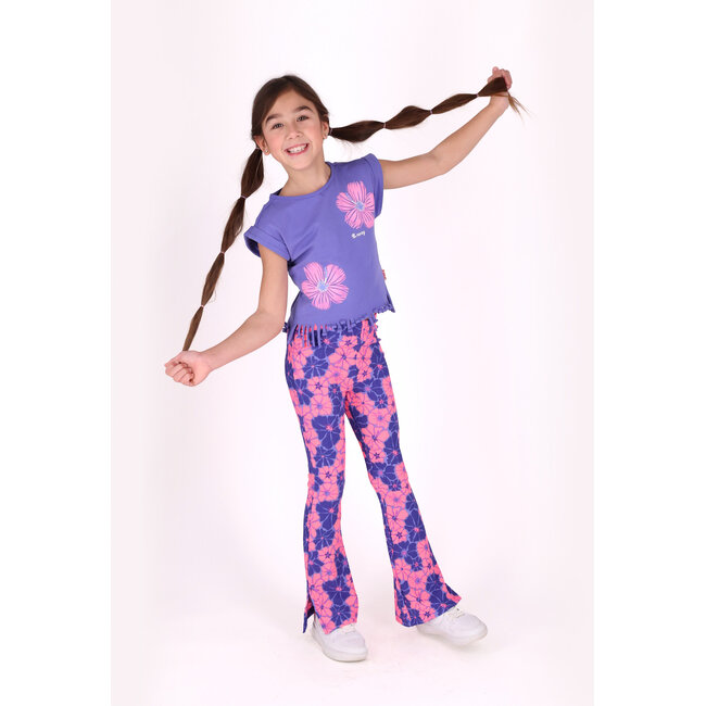 B.Nosy - T-shirt Fringe Tikki - Blue Iris