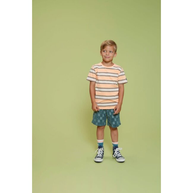 Sturdy - T-shirt Streep Neon Oranje - Lagoon Legends