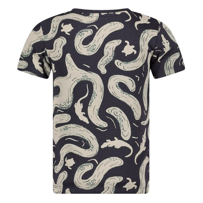 Sturdy - T-shirt AOP Indigo - Lagoon Legends