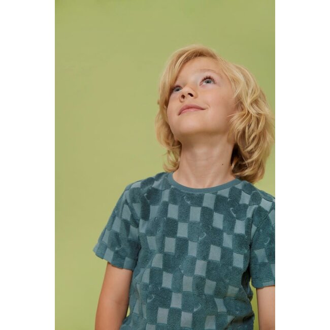 Sturdy - T-shirt Ruit Badstof Petrol - Lagoon Legends