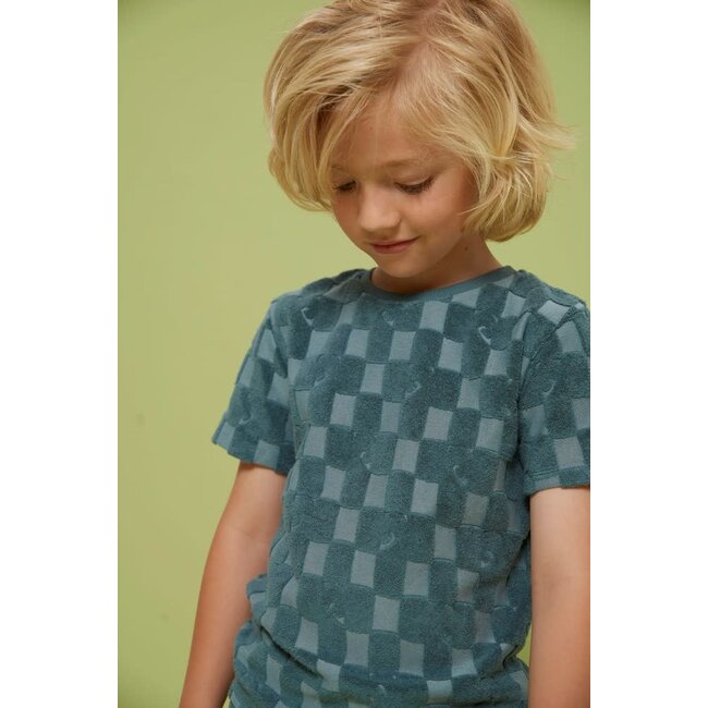 Sturdy - T-shirt Ruit Badstof Petrol - Lagoon Legends