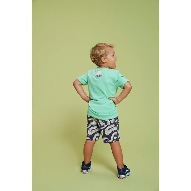 Sturdy - Short AOP Indigo - Lagoon Legends