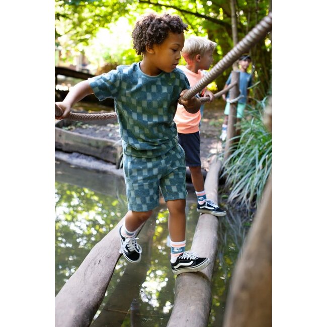 Sturdy - Short Ruit Badstof Petrol - Lagoon Legends