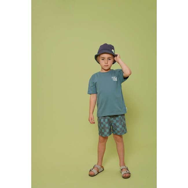 Sturdy - Zwemshort Ruit Petrol - Lagoon Legends